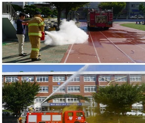 용강초 “화재대피 소방안전 훈련 및 민방위 훈련”실시