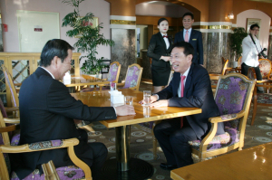 경주시 김석기 국회의원 당선인, 일본 치벤학원 후지타 키요시 이사장과 회동 