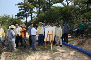 경주시의회 경제도시위원회, 한해대책 현장 방문 