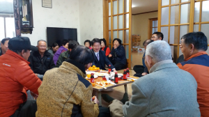 경주시 황남동, 장진 동장 `경로당 방문` 인사 