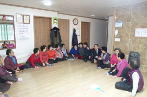 경주시 동천동, 박찬규 동장 경로당 방문 새해인사 