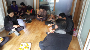 경주시 산내면 박재오 면장, 경로당 방문 인사 