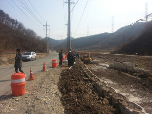 경주시, 양남 상라리.나산리 `군도1호선 도로 수해복구현장 점검`