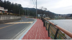 경주시, 용강 다불로 구간 인도개설공사 완료 