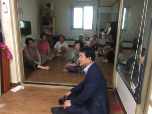 경주시 내남면, 박재요 면장 경로당 방문 부임 인사 