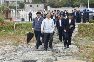 경주시, 읍.면.동장 `북천 정비사업 현장` 시찰 