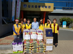 경주시 감포읍 적십자 단위봉사회 `사랑의 생필품` 전달 