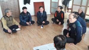 경주시 서면, 전봉석 신임 면장 경로당 방문 `새해 인사` 