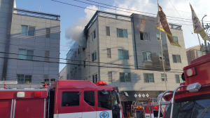 경주소방서, 충효동 원룸 화재 진압 