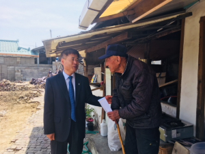 경북남부보훈지청, 재해피해 보훈가족 위로금 전달 