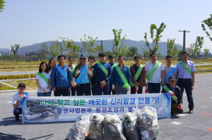 경주시 왕경조성과, 황룡사지 환경정비 봉사활동 `구슬땀` 