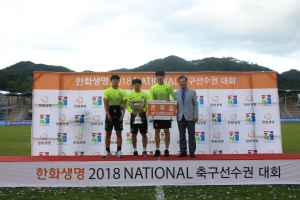 경주 한수원 축구단, 한화생명 2018내셔널 축구선수권 대회 `준우승` 