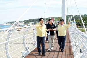 경주시 주낙영 시장, 해수욕장 운영상황 현장 안전점검 