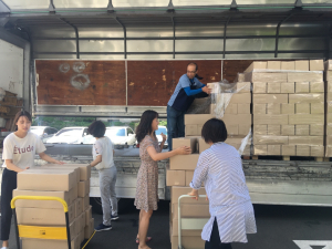경북남부보훈지청, (주)순수코리아 보훈가족에 물티슈 510상자 기탁 