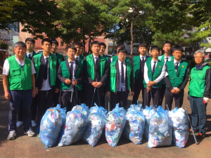 경주시 동천동, 신라공고 새마을 정신계승 봉사단 취약지 환경정비 