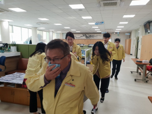 경주교육지원청, 무각본 소방훈련 