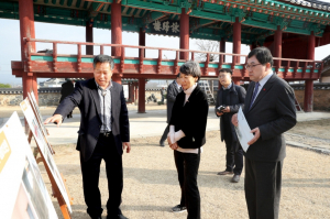 정재숙 문화재청장, 주낙영 경주시장 ˝문화재 혁신사례 `서악마을` 현장 방문˝ 
