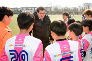 경주시 주낙영 시장 `경주컵 2019동계클럽 유소년 축구대회` 참가 선수단 격려 