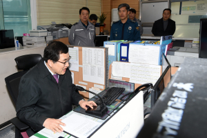 주낙영 경주시장, 설맞이 현업기관 방문 `근무자 격려` 