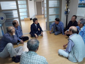 경주시 보덕동, 신임 이윤호 동장 경로당 방문 `부임 인사` 