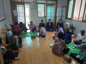 경주시 불국동, 이상걸 신임동장 경로당 방문 `부임 인사` 