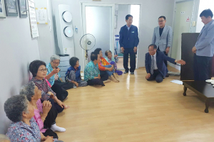 경주시 강동면, 권영만 신임 면장 경로당 방문 `부임 인사` 