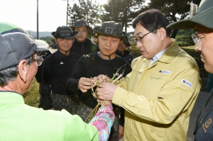 주낙영 경주시장, 태풍 피해 복구현장 격려 방문 