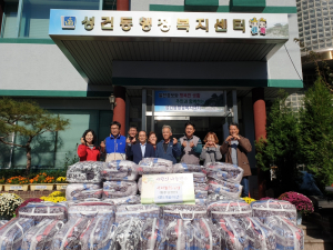 경주시 서라벌봉사단 자비실천회 `사랑의 이불` 전달