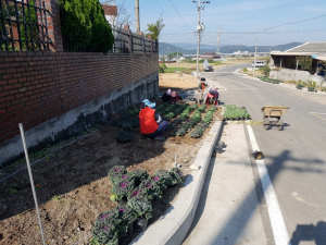경주시 외동읍, 개곡1리 마을회 주민공동체 자투리땅 소공원 조성