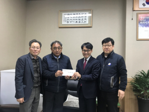 경주시 황성동, 창립 70주년 황성교회 `이웃 사랑의 성금 100만원 기탁`