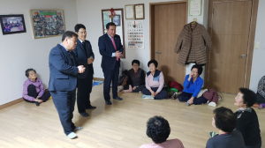 경주시 동천동, 이정완 신임 동장 경로당 방문 `부임 인사`