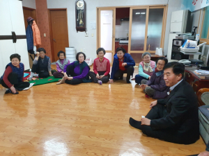 경주시 성건동, 김석호 신임 동장 경로당 방문 `부임 인사`