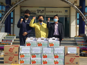 한수원 월성원자력본부, 코로나19 극복 동경주지역 유관기관 격려품 전달 