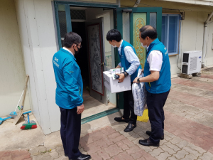 한국원자력환경공단, 코로나19 극복 취약계층 생활지원키트 지원 