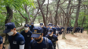 경주경찰서 방범순찰대, 현장대응능력 향상 `산악훈련` 