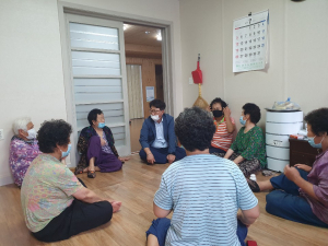 경주시 서면, 경로당 재개 `사전 현장 점검` 