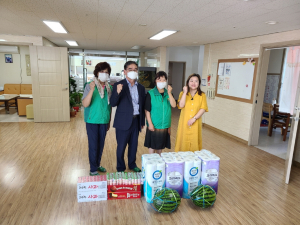경주시 불국동, 새마을부녀회 `노인복지시설 사랑의 후원물품` 전달 