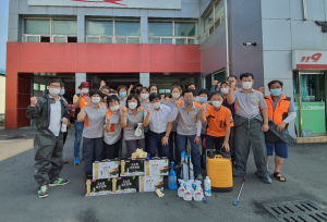 경주시 건천읍, 의용소방대 `경로당 코로나19 예방 방역활동` 