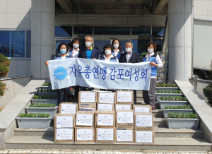 한국자유총연맹 경주시지회, 감포읍 태풍 피해 가구 지원 