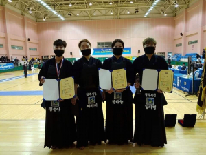 경주시청 직장운동경기부 여자검도팀 `봉림기 전국실업검도대회` 단체전 우승 쾌거