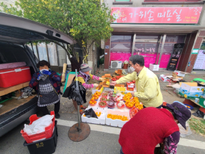 경주시 불국동, 마스크 착용 의무화 홍보