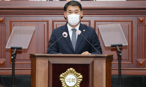 경주시의회, 박광호 의원 ˝한국수자원공사에서 경주시 산내면 일원에 지원하는 댐주변 지역 지원사업비 배분 기준의 비합리성˝ 성토