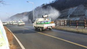 경주시. 포항시 합동 야생 조류인플루엔자 방제 `감염 차단 총력`
