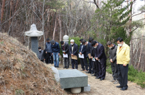 주낙영 경주시장, 고헌 박상진 의사 묘역 진입로 정비 ˝업적 기리겠다”