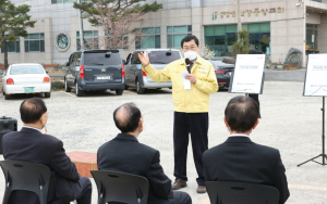 주낙영 경주시장 ˝강동면 기초생활거점 조성사업˝ ˝안강 중앙 도시계획대로 개설˝ 현장 방문 