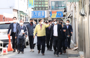 주낙영 경주시장 ˝황오동 원도심 도시재생 뉴딜사업˝ 등 황오동 주요사업 현장방문 