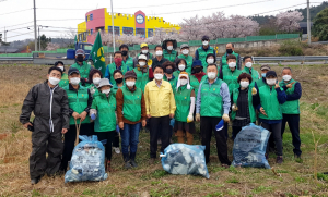 경주시 현곡면, 남.여 새마을회 왕벚꽃나무 식재 