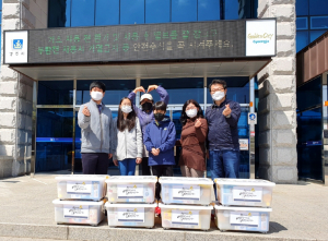 경주시 황성동, 서부교회 청소년부 `식료품 선물꾸러미` 기탁 