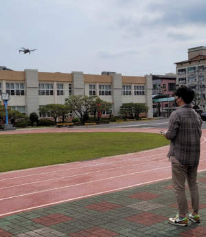 경주교육지원청, 학교지원센터 `학교 전경 드론 촬영 지원`