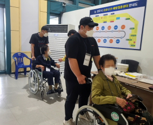 경주시 강동면, 위덕대학교 스포츠학부 백신접종 도우미 `자원봉사` 